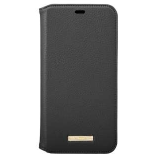 Shrink PU Leather Book Case for iPhone 11 Pro Max 6.5C`  BLK CBCLS-IP03BLK yïׁAOsǂɂԕiEsz