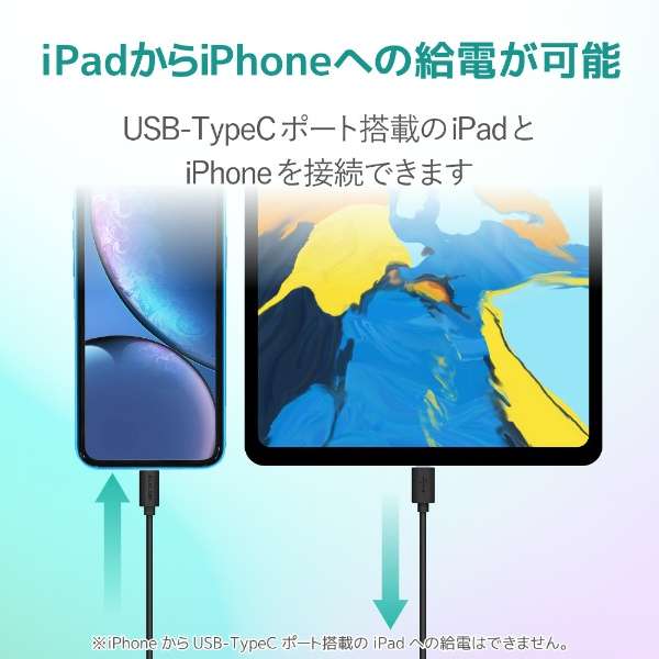 iPhone [dP[u Z Type-C CgjOP[u 0.7m PD Ή MFiF } 炩 XRlN^ y Lightning RlN^[ iPhone iPad iPod AirPods Ή z ^CvC ubN MPA-CLY07BK [0.7m /USB Power DeliveryΉ]_6