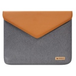 m[gp\RΉm11C`n Laptop Envelope Pouch MZES11GB Gray with Brown yïׁAOsǂɂԕiEsz