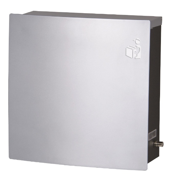 プラッツ シルバー 鍵付き 宅配ボックス 兼用 郵便ポスト 亜鉛メッキ鋼板製 MB-1SV