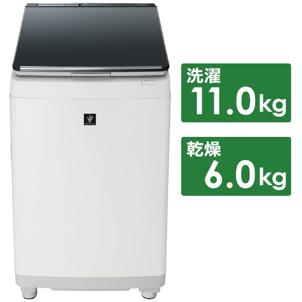 ES-PW11D-S 縦型洗濯乾燥機 シルバー系 [洗濯11.0kg /乾燥6.0kg 