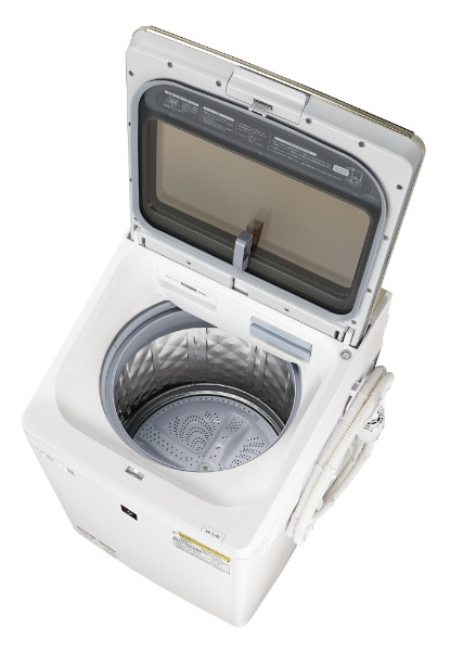 ES-PW8D-N 縦型洗濯乾燥機 ゴールド系 [洗濯8.0kg /乾燥4.5kg