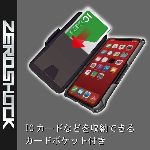iPhone 11 6.1C`Ή ZEROSHOCK V[h ubN PM-A19CZEROSBK_6