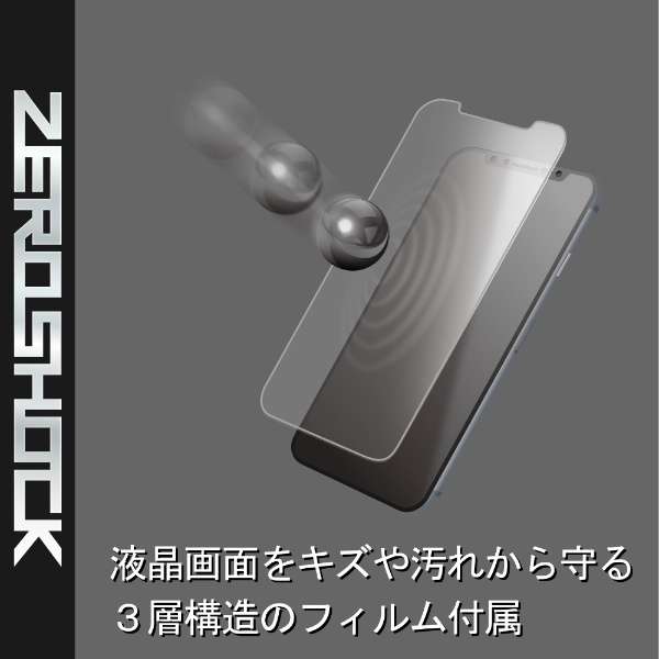 iPhone 11 Pro 5.8C`Ή ZEROSHOCK CrWu NA PM-A19BZEROTCR_4