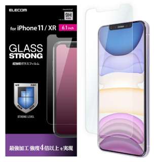 iPhone 11 6.1インチ対応 ガラスフィルム 3次強化 PM-A19CFLGT