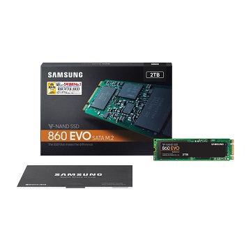 Samsung SSD 860 EVO M.2 2TB MZ-N6E2T0B/IT 【バルク品】 SAMSUNG
