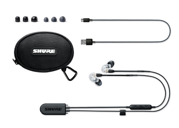 bluetooth イヤホン カナル型 クリアー SE215-CL+BT2-A [ワイヤレス(左右コード) /Bluetooth対応] SHURE｜ シュアー 通販 | ビックカメラ.com