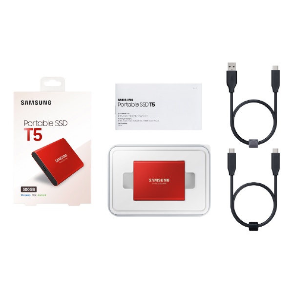 【新品未開封】SUMSUNG SSD T5 500GB  レッド