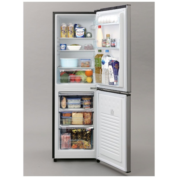 冷蔵庫 シルバー KRSE-16A-BS [2ドア /右開きタイプ /162L] [冷凍室 