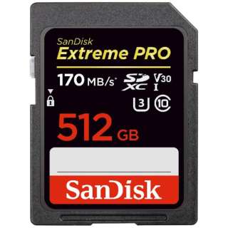 SDXC卡Extreme PRO(ekusutorimupuro)SDSDXXY-512G-JNJIP[Class10/512GB]