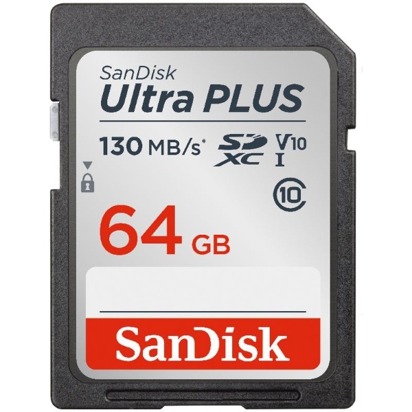 SDXCカード Ultra PLUS（ウルトラ プラス） SDSDUW3-064G-JNJIN [Class10 /64GB] サンディスク｜ SanDisk 通販 | ビックカメラ.com