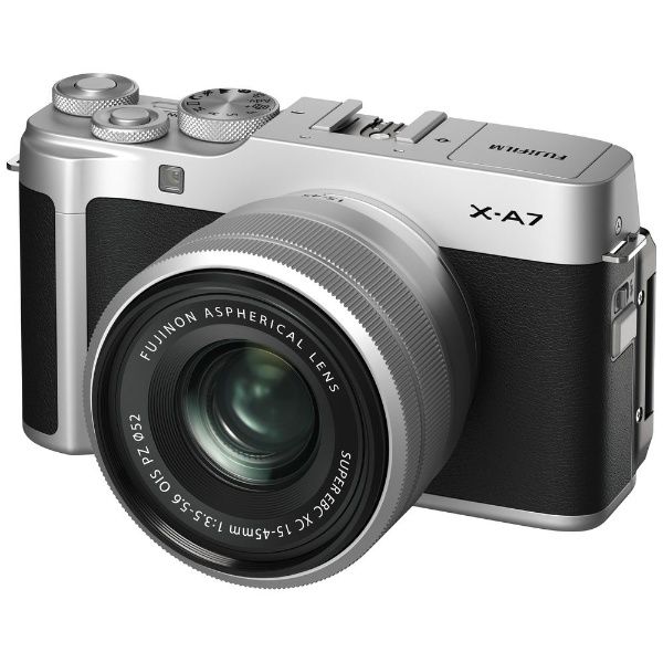 富士フイルム デジタル一眼カメラレンズキット X-A7 シルバー FXA7LKSスマホ/家電/カメラ