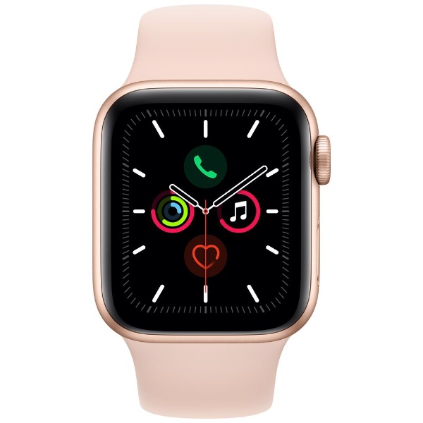 Apple Watch5 GPS 40mm ゴールドアルミ ピンクサンドスポーツ-