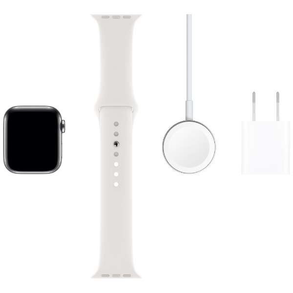 Apple Watch Series 5iGPS + Cellularfj- 40mm XeXX`[P[XƃX|[coh zCg - S/M & M/L MWX42J/A yïׁAOsǂɂԕiEsz_6