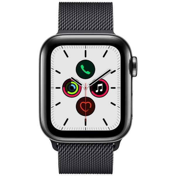 Apple Watch Series 5（GPS + Cellularモデル）- 40mm スペースブラックステンレススチールケースとミラネーゼループ  スペースブラック MWX92J/A 【処分品の為、外装不良による返品・交換不可】