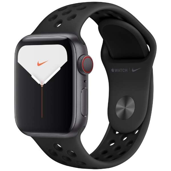 Apple Watch Nike Series 5(ＧＰＳ+Cellular型号)-40mm空间灰色铝包和Nike supotsubandoansurasaito/黑色-S/M&M/L MX3D2J/A空间灰色铝包[，为处分品，出自外装不良的退货、交换不可能]_1