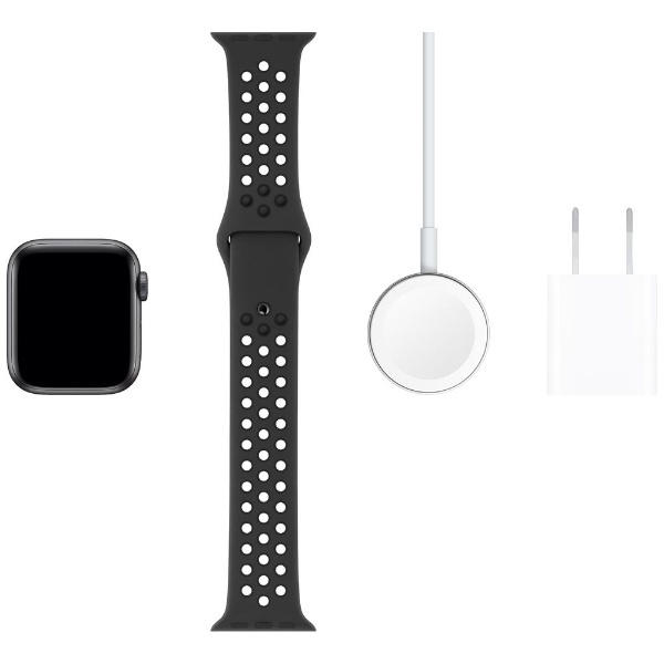 Apple Watch Nike Series 5（GPS + Cellularモデル）- 40mm  スペースグレイアルミニウムケースとNikeスポーツバンド アンスラサイト/ブラック - S/M & M/L MX3D2J/A  スペースグレイアルミニウムケース 