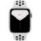 Apple Watch Nike Series 5(ＧＰＳ+Cellular型号)-44mm银铝包和Nike运动带纯的白铂/黑色-S/M&M/L MX3E2J/A银铝包[，为处分品，出自外装不良的退货、交换不可能]_2