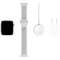 Apple Watch Nike Series 5(ＧＰＳ+Cellular型号)-44mm银铝包和Nike运动带纯的白铂/黑色-S/M&M/L MX3E2J/A银铝包[，为处分品，出自外装不良的退货、交换不可能]_6