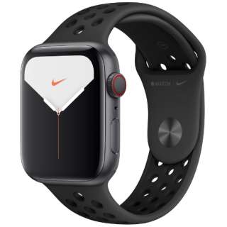 Apple Watch Nike Series 5iGPS + Cellularfj- 44mm Xy[XOCA~jEP[XNikeX|[coh AXTCg/ubN - S/M & M/L MX3F2J/A Xy[XOCA~jEP[X