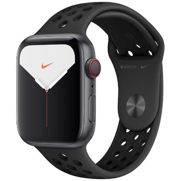Apple Watch Nike Series 5(ＧＰＳ+Cellular型号)-44mm空间灰色铝包和Nike supotsubandoansurasaito/黑色-S/M&M/L MX3F2J/A空间灰色铝包_1