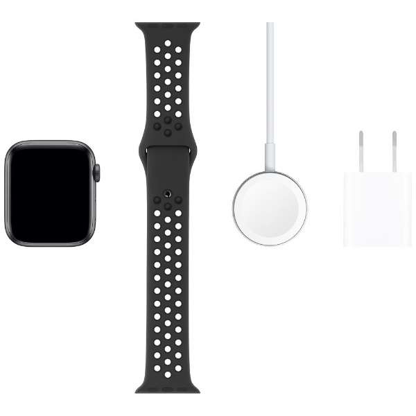 Apple Watch Nike Series 5(ＧＰＳ+Cellular型号)-44mm空间灰色铝包和Nike supotsubandoansurasaito/黑色-S/M&M/L MX3F2J/A空间灰色铝包_6