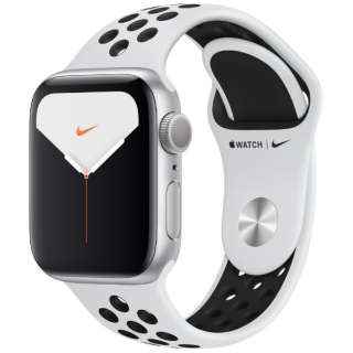 Apple Watch Nike Series 5iGPSfj- 40mm Vo[A~jEP[XNikeX|[coh sAv`i/ubN - S/M & M/L MX3R2J/A Vo[A~jEP[X