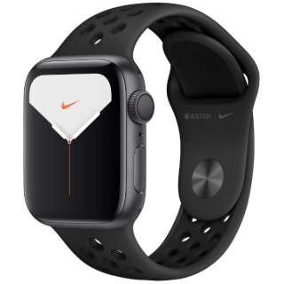 Apple Watch Nike Series 5iGPSfj- 40mm Xy[XOCA~jEP[XNikeX|[coh AXTCg/ubN - S/M & M/L MX3T2J/A Xy[XOCA~jEP[X