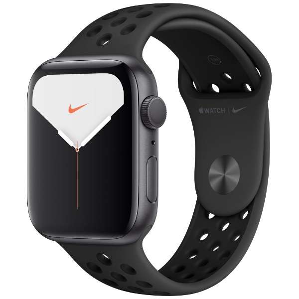 Apple Watch Nike Series 5(ＧＰＳ型号)-44mm空间灰色铝包和Nike supotsubandoansurasaito/黑色-S/M&M/L MX3W2J/A空间灰色铝包_1