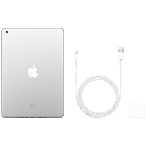 Apple iPad 7世代 本体　32GB シルバー　HDMIケーブル付きネットワークWi-Fi