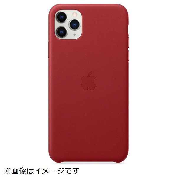 【純正】iPhone 11 Pro Max レザーケース （PRODUCT）RED MX0F2FE/A レッド