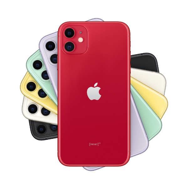 スマートフォン/携帯電話 スマートフォン本体 選べる２個セット Apple iPhone11 64GB レッド MWLV2J/A - 通販 - www 