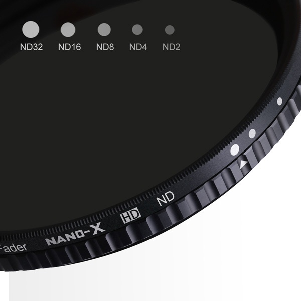 NANO-X バリアブル(可変式) NDフィルター 77mm 減光範囲ND2～ND32 KF 