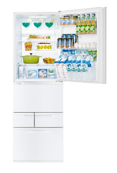 GR-R41GBK-WT 冷蔵庫 VEGETA（ベジータ） グレンホワイト [5ドア /右開きタイプ /411L] 【お届け地域限定商品】