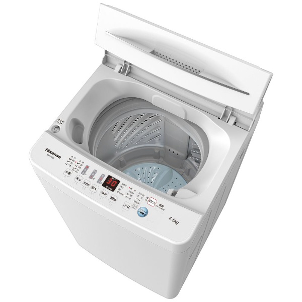 全自動洗濯機 ホワイト HW-T45D [洗濯4.5kg /乾燥機能無 /上開き]