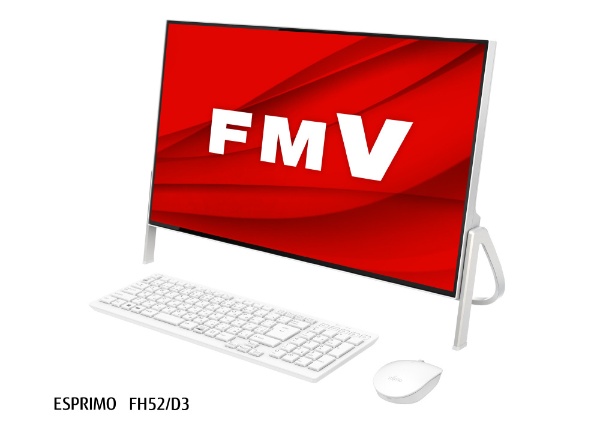 FMVF52D3W デスクトップパソコン FMV ESPRIMO FH52/D3 ホワイト [23.8