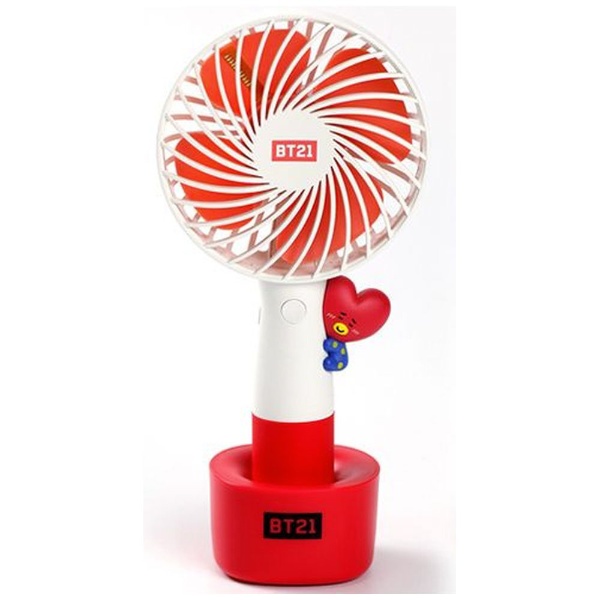 ☆新品レア☆ BT21 RJ LED HANDY FAN ハンディファン モバイル 目まぐるしく 扇風機 LINE FRIENDS