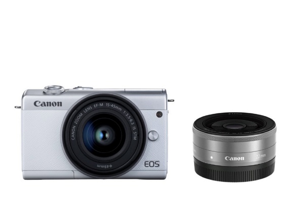 カメラ デジタルカメラ EOS M200 ミラーレス一眼カメラ ダブルレンズキット EOSM200WHWLK 
