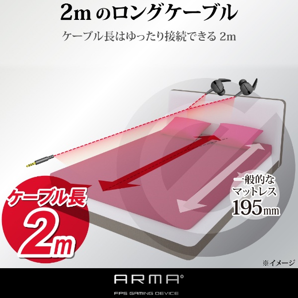 ゲーミングヘッドセット ARMA FPS ブラック HS-ARMA30EBK [φ3.5mmミニ