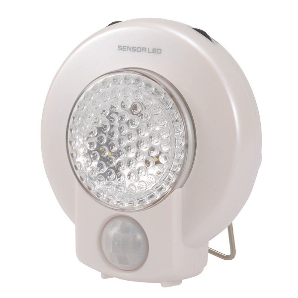 LEDセンサーライト ホワイト SR-303 [白色 /乾電池式] オーム電機｜OHM ELECTRIC 通販