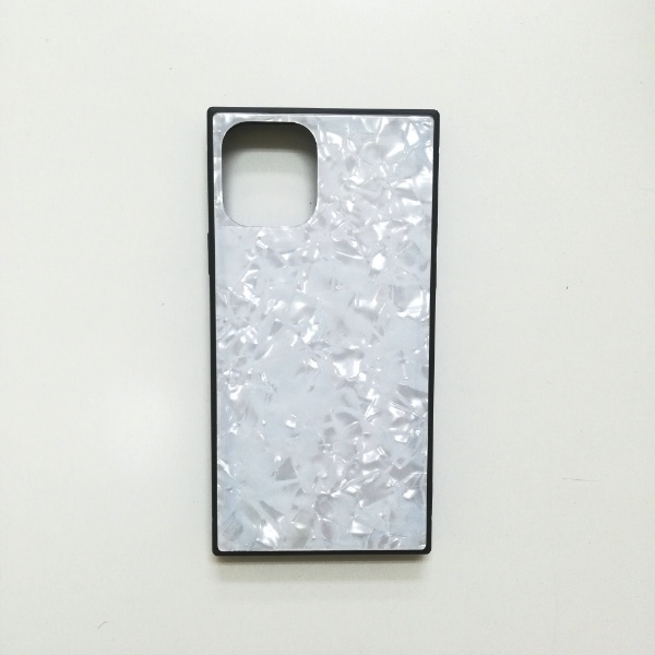  iPhone11 /XR SQガラスハイブリッドケース（シェル柄） AIC-SHE08-NEW61 ホワイト