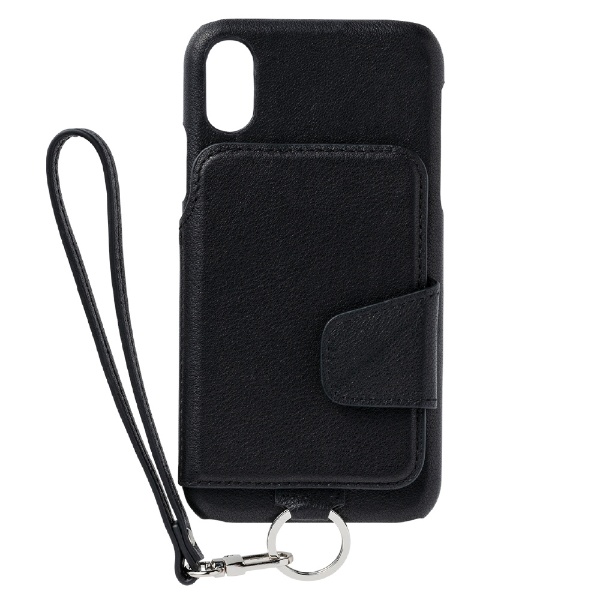 RAKUNI 春の新作 Leather Case for XR 送料無料 激安 お買い得 キ゛フト rak-caxr-blk ピュアブラック iPhone