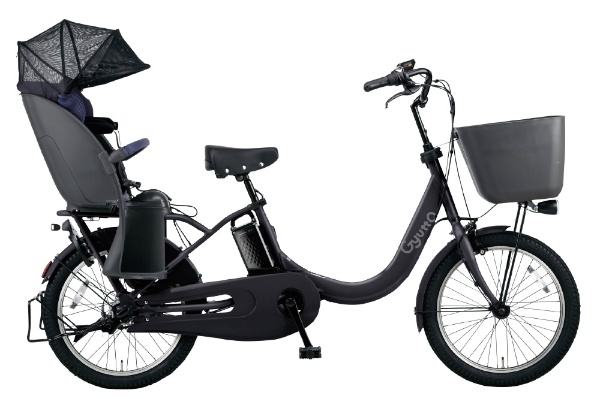 电动辅助自行车gyuttokurumu R、DX垫子木炭黑色BE-ELRD03B[20英寸/3段