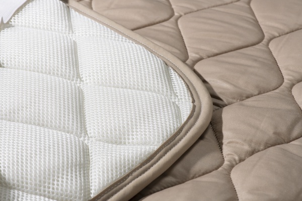 【ベッドパッド】羊毛メッシュパッド （シングルサイズ+セミダブルサイズ/ベージュ） フランスベッド