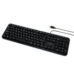 像键盘重新流行一样的设计黑色TRT-US01/BK[USB/有线]