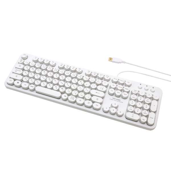 像键盘重新流行一样的设计白TRT-US01/WH[USB/有线]_1