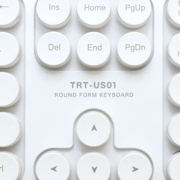 像键盘重新流行一样的设计白TRT-US01/WH[USB/有线]_3