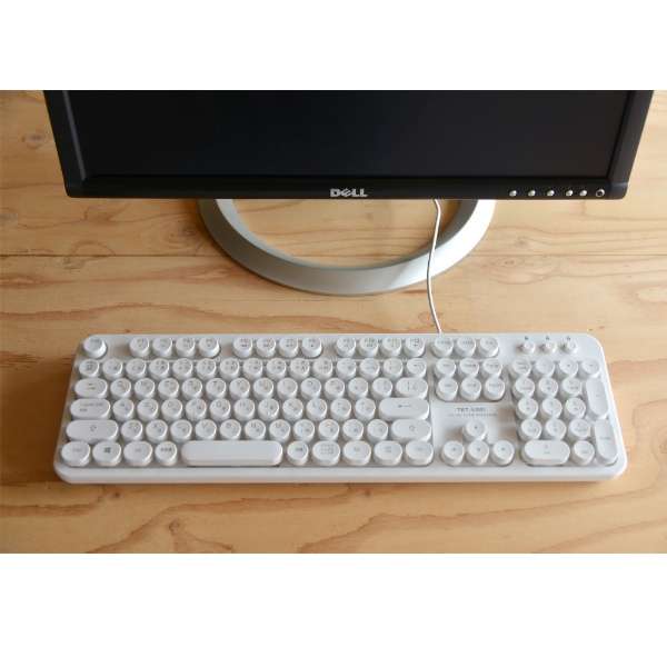 像键盘重新流行一样的设计白TRT-US01/WH[USB/有线]_5