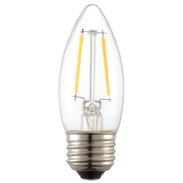 LED電球 フィラメント シャンデリア形 E26 25形相当 調光器対応 LDC2L/DC6 [E26 /シャンデリア電球形 /25W相当