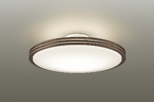 LED間接光シーリングライト ウォールナット色 DXL-81381 [8畳 /昼光色